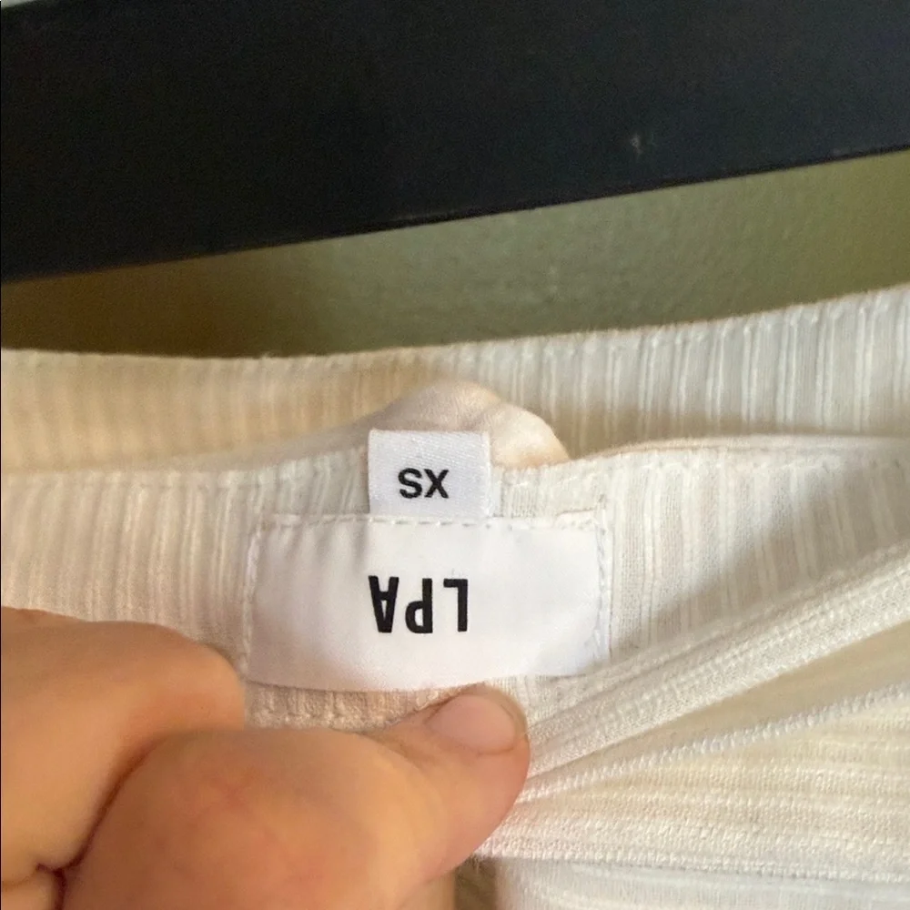 Revolve White Asymmetric Ruffle Wrap Skirt - Brand Not Visible